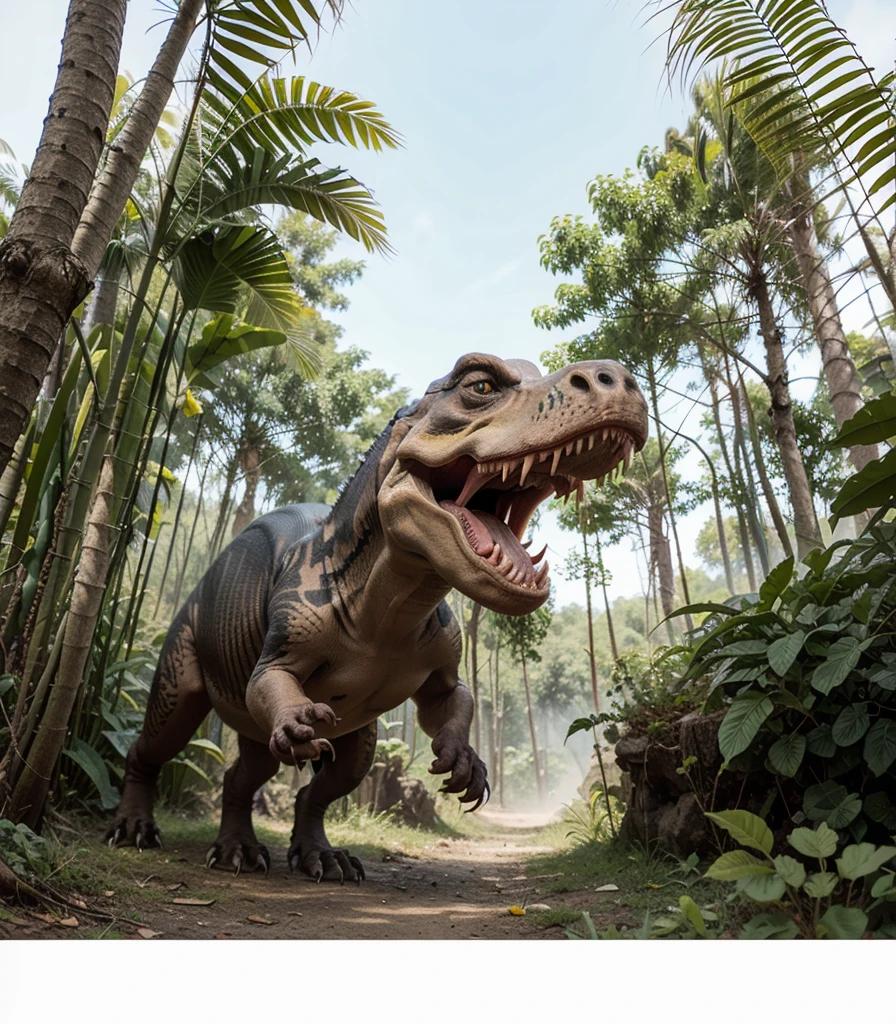 A dinosaur having a dinomichelada