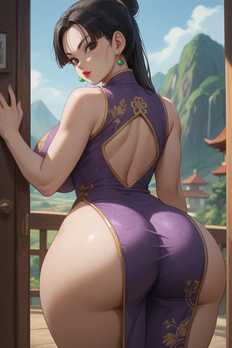 genshin impact, mona, curvy, big ass, big booty, wide hips