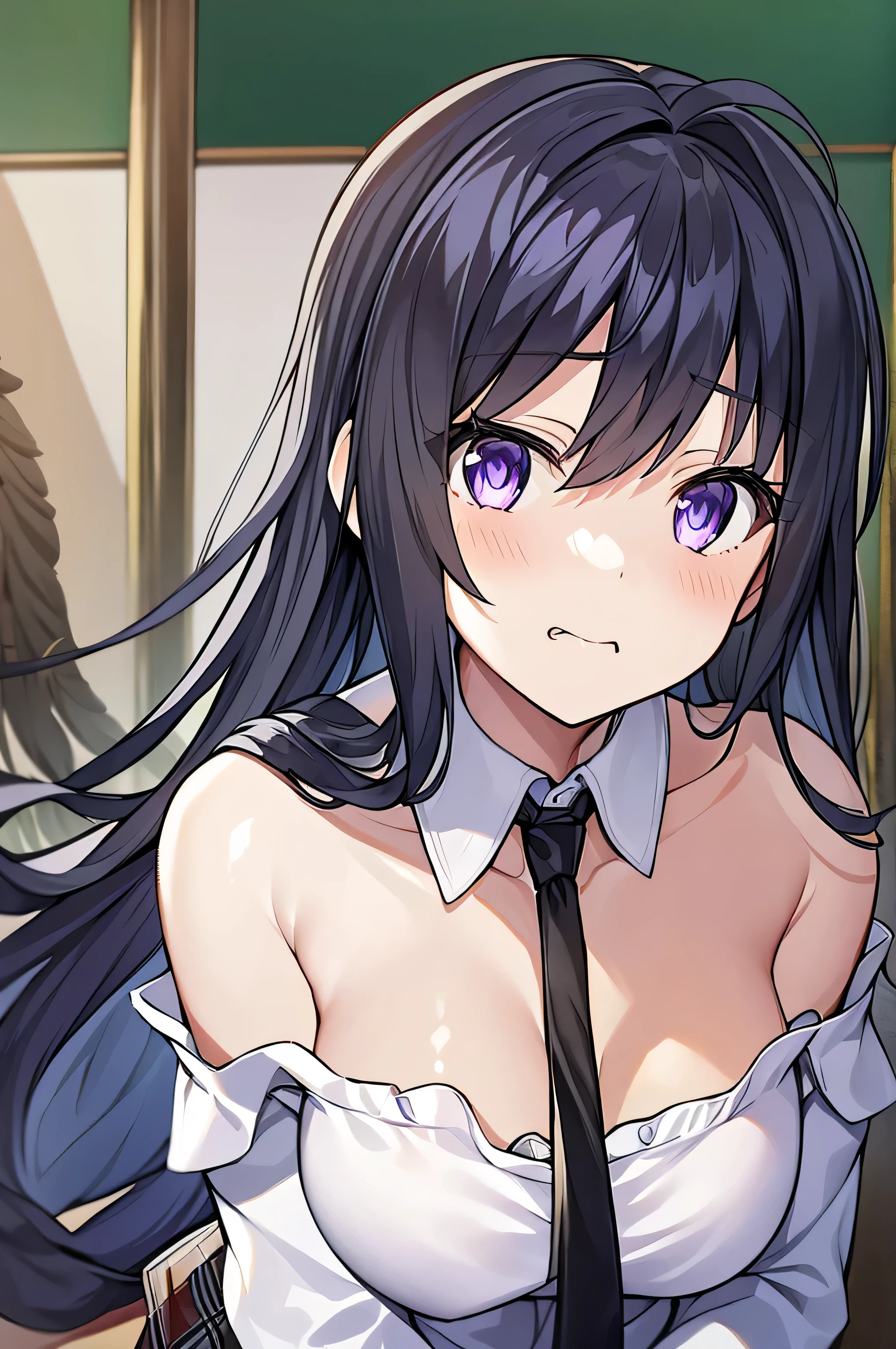 { masterpiece : best quality } { background = creepy old room : messy : dark : dirty } { horror theme } { Character = Keqing : long purple twintail hair : nude : naked : fit body : perverted wide grin : teeth : masturbation : sweating }