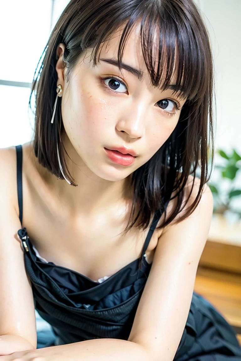 ((Beautiful Face:1.4)), (Purelos Face_v1: 1.0), Half Body,((White simple background)), Front lighting, Intricate details, Exquisite detail and texture, One girl, alone ,(young), Facial highlights, Upper Body, Detailed face,  (((Natural big breasts:1.0))),((School Swimsuit:1.0))
