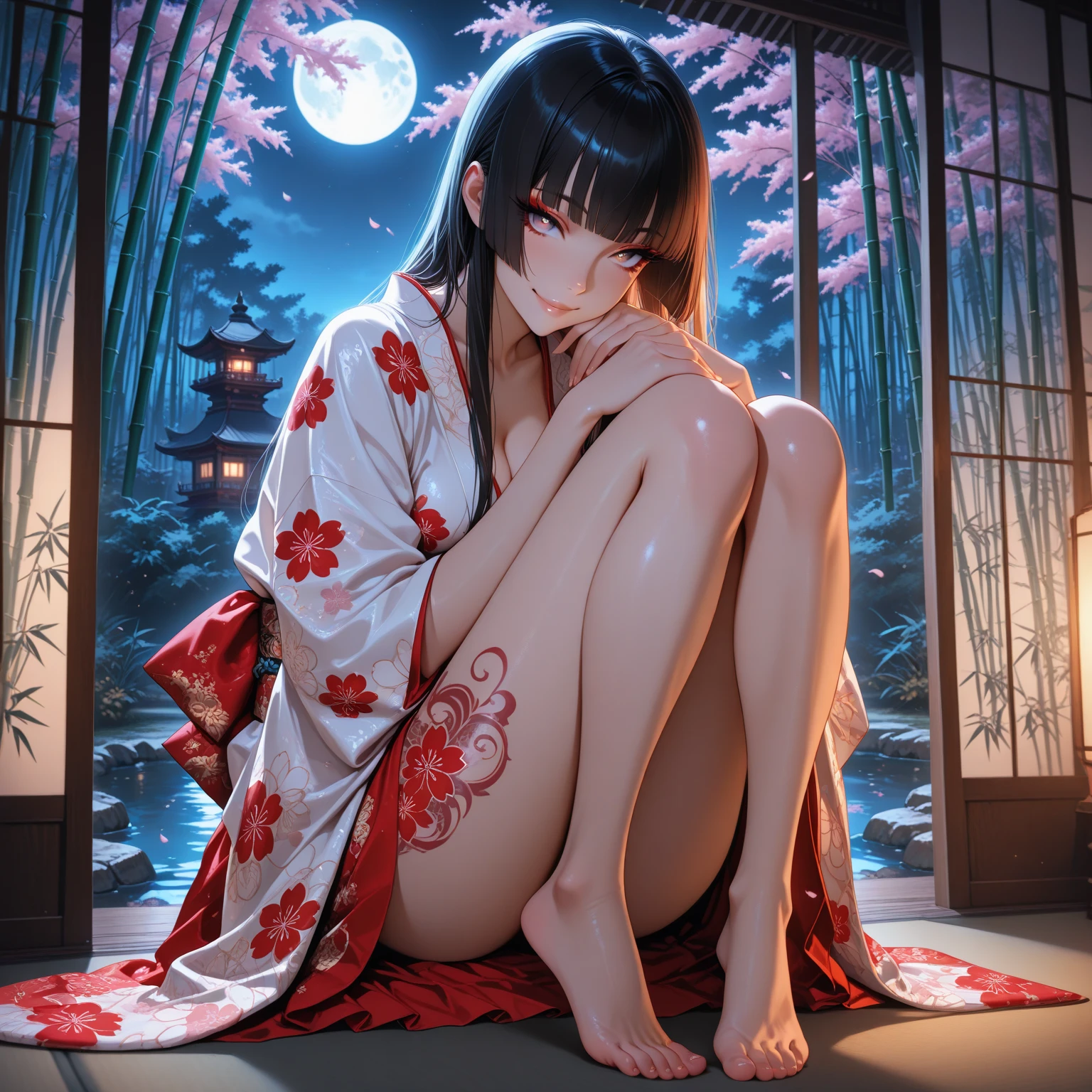 Beautiful nipple stand、One Girl, (Very young looking:1.2) , (Flat Chest:1.2), A shrine maiden with a very young face ,, {{cute:1.3}}, trembling:1.3}3, , Black Hair, Long Hair、Long Hair, , moon, Brown eyes, night,, Show Viewer, Angry face with open mouth,Full moon, , Long Hair, belly button, Expose your shoulders,Dynamic leg spread pose:1.2, Holding a broom:1.2,East Asian architecture, night空, architecture, Side Lock,, Outdoor, Sky Porn,Ezvian everywhere:1.3, (She is a 10-year-old girl....、Beautiful slender body、 )、 (A gal girl wearing a hakama showing off her cute lower body),(small胸, small , Tight waist),Browsing Caution:1.3((nightの神殿))torii、(Expose the lower body)((Shrine maiden costume))((Open costume))((Expose the lower body2.0))Pink nipples、Thin lower body((Heart tattoo for lower abdomen pain 2.0))