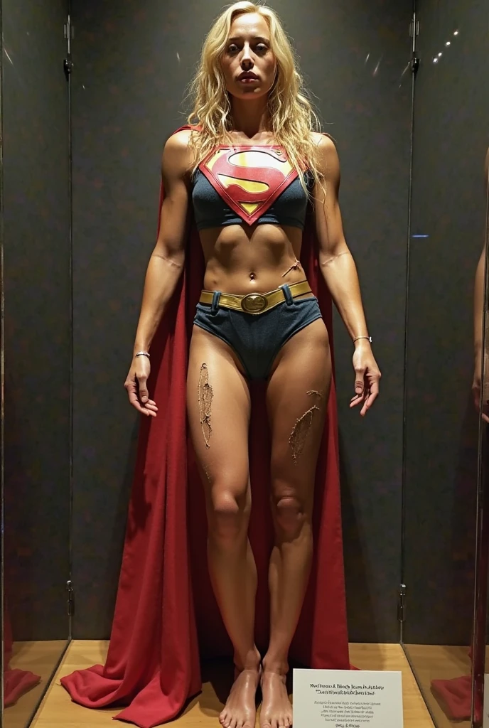 ( photograph of emily blunt as supergirl (random photo , full body photograph, insanely detailed skin texture, ultra realistic texture) ) :( tall woman, no makeup , lots of tattoos on her body ,brown hair , tattooed woman , angry face , tall woman: ,hot sexy woman ) ( correct hands, correct fingers (hyper photorealistic ), 85mm, 100mm lens, f/1.8 )