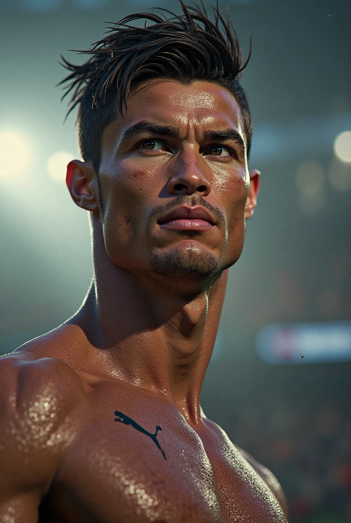 Cristiano Ronaldo with a big penis