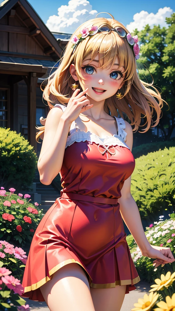 masterpiece, best quality, highres, perfect pixel, depth of field, 1girl, single, solo, beautiful anime girl, beautiful artstyle, detailed face, anime CG style, (medium breasts), good lighting, perfect body, (sakura kinomoto), glossy lips, cleavage, santa, cowboy shot