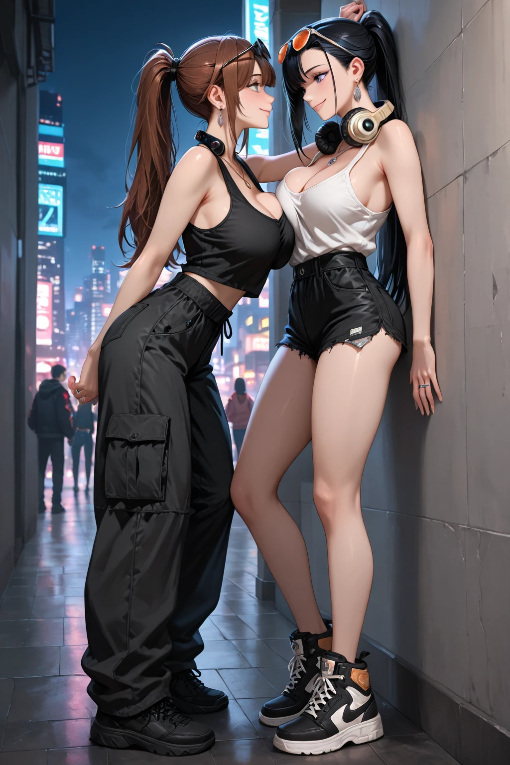 Breasts are large