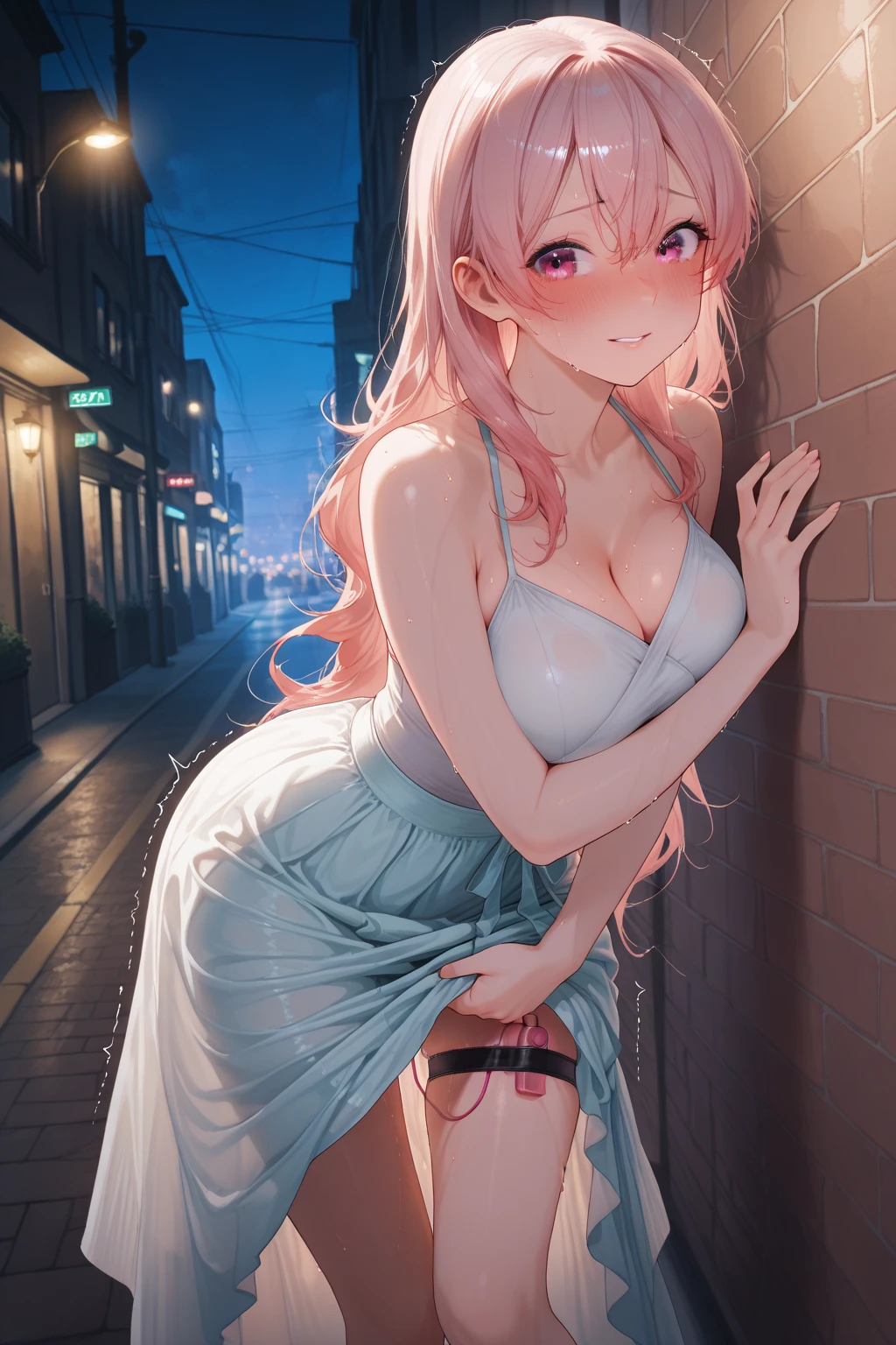 ((pale colour)),35mm, debt/1.2, 超High resolution, Attention to detail, Highest quality, High resolution, masterpiece、date、(naked)、girl、cute、、Light Generation、Gentle colors