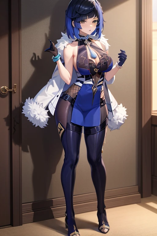 最high quality,(full body),White leotard,Fishnet tights,boots,flowing bangs,1 girl,Light smile, Perfect for your skin, Underbust,cute, Looking at the audience, ((Day:1.5)),indoor, ((Very detailedな背景)), Cowboy Shot,Dynamic Angle,1 girl, alone,beautiful Finger,beautiful long legs,beautiful body,(Immature woman:1.3),Compensate,Lips parted,(Shiny skin:1.3),(Beautiful and dense skin),(Thin Hair), masterpiece, high quality, High resolution, Confused,(beautiful and aesthetic:1.2), beautiful hand, (4K), 8k, Perfect balance,(Highly detailed CG Unity 8k wallpaper), Perfect hands, Embarrassing, blush, Light_vestige,Intricate details,Written boundary depth, extremely delicate and beautiful,Professional photography, Bokeh, High resolution, Sharp details, 最high quality, (beautiful,chest), (beautiful_face), (Tight waist), bent, Thick thighs,beautiful目, beautiful背景, cyber punk,Futuristic landscape,Outdoor,最high quality, Very detailed,
