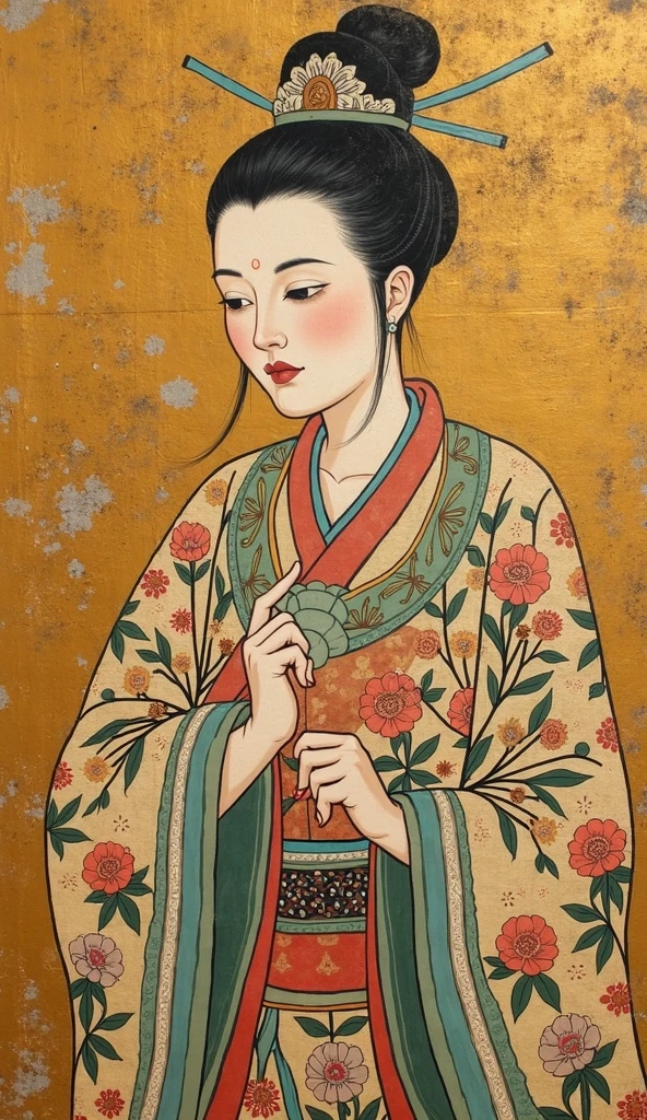 "In a highly detailed 8K RAW photo of unmatched quality, capture Kannon (Avalokiteshvara), embodying compassion, in a front-facing, human-like form. Emphasize her direct gaze at the viewer, conveying warmth with a serene smile, and highlight her holding a shakujō (a monk's staff) in her right hand. Adorned in attire symbolizing her mediatory role between the divine and human realms, she stands before a backdrop of a vibrant lotus field at golden hour, each bloom symbolizing purity and enlightenment. This ultra-realistic masterpiece, with its profound atmosphere of peace, invites deep reflection and spiritual connection."