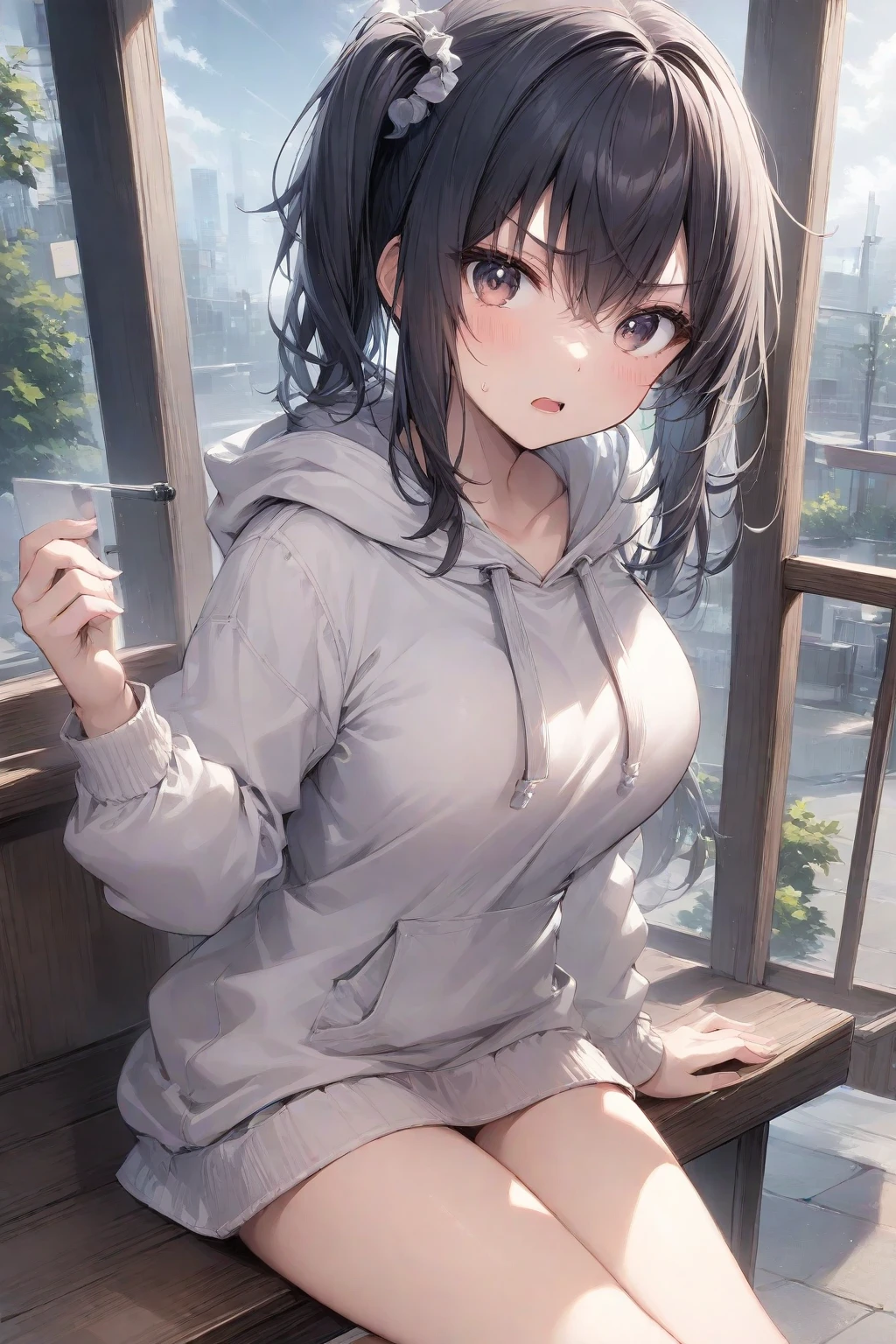 Slender beauty、high picture quality、最好质量、Detailed drawing、Does not blush cheeks、School swim wear、knee high、Niso、the pose、Small eyes、Small breasts