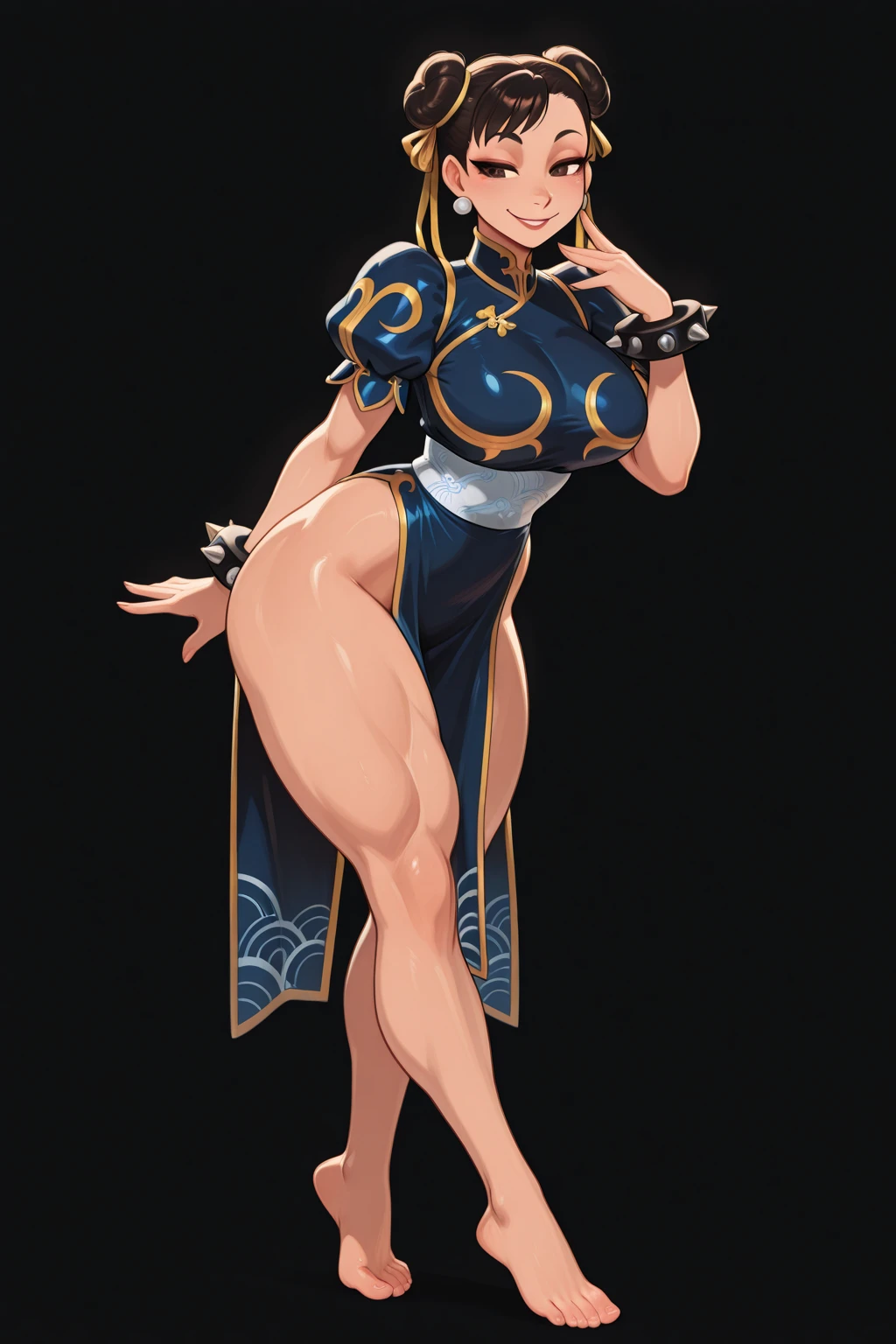 Tsunade in naruto, (solo),((Masturbation)),(Enticing smiles),(complete naked),(bodypaint cover whole body),(Black areola),A MILF, trending on artstationh, intricate face details,Curvy physique, ((Thick body)),vibrant, 4K, 12k resolution,Forehead