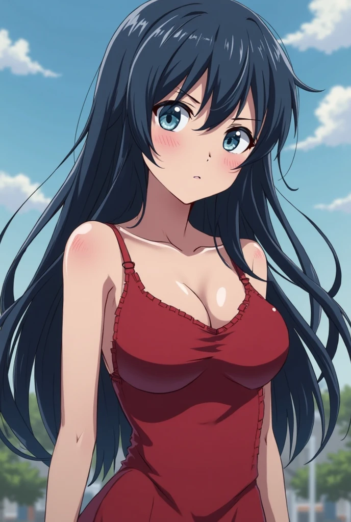 make hinata from naruto with naruto shippuden anime style with huge ass and tits fucking with sasuke uchiha naked