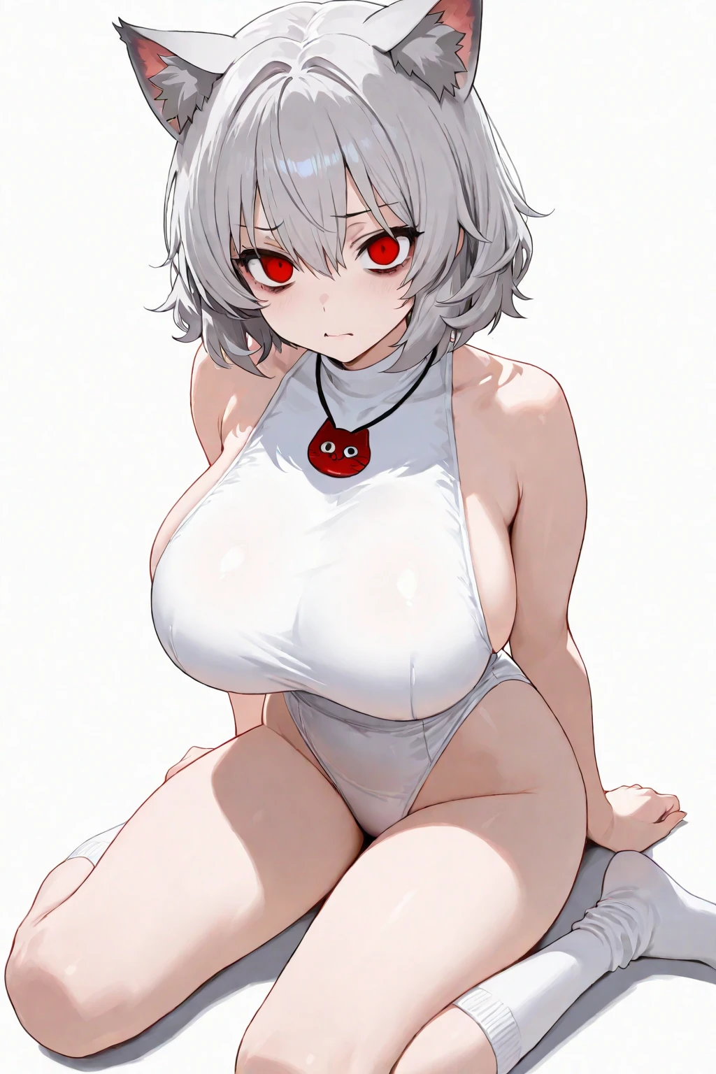 Yohano. Type 2B, 1 girl, Wallop, (sunglasses), breast, split, split cutout, trim, green background, hair between eyes, Headband, high resolution, juliet sleeves, Sexual seduction, Neil (series), Neil automata, milk, red lips, shadow face, short hair, alone, big bust, micro bikini, white hair, Sky,pregnant woman