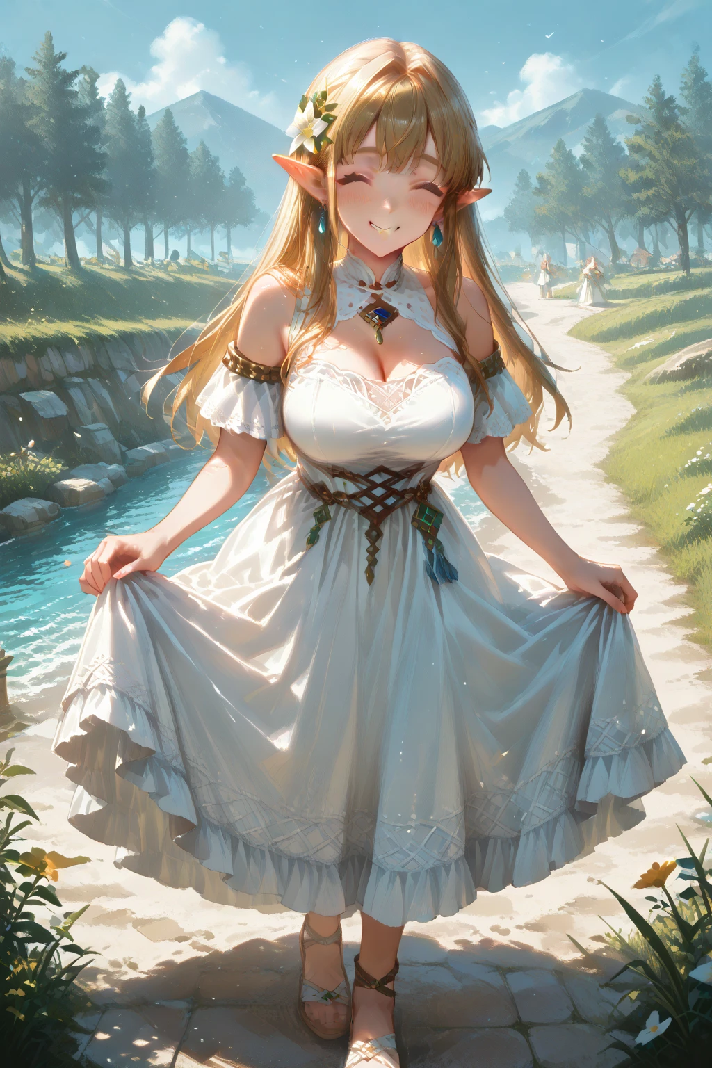 Lamia holding eggs