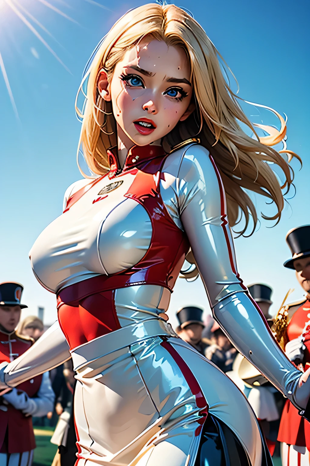 Arafed woman.in a transparent white leotard.breasts are visible. holding a torch in front of the Eiffel Tower,and smiles sweetly.anastasia ovchinnikova, yulia nevskaya, Victoria Havrylenko, Sofia Emelenko, irina french, Yulia Gorokhova, Angelina Stroganova, anna nikonova, Alexandra Fomina, olya bossak, Photos from the Olympic Games