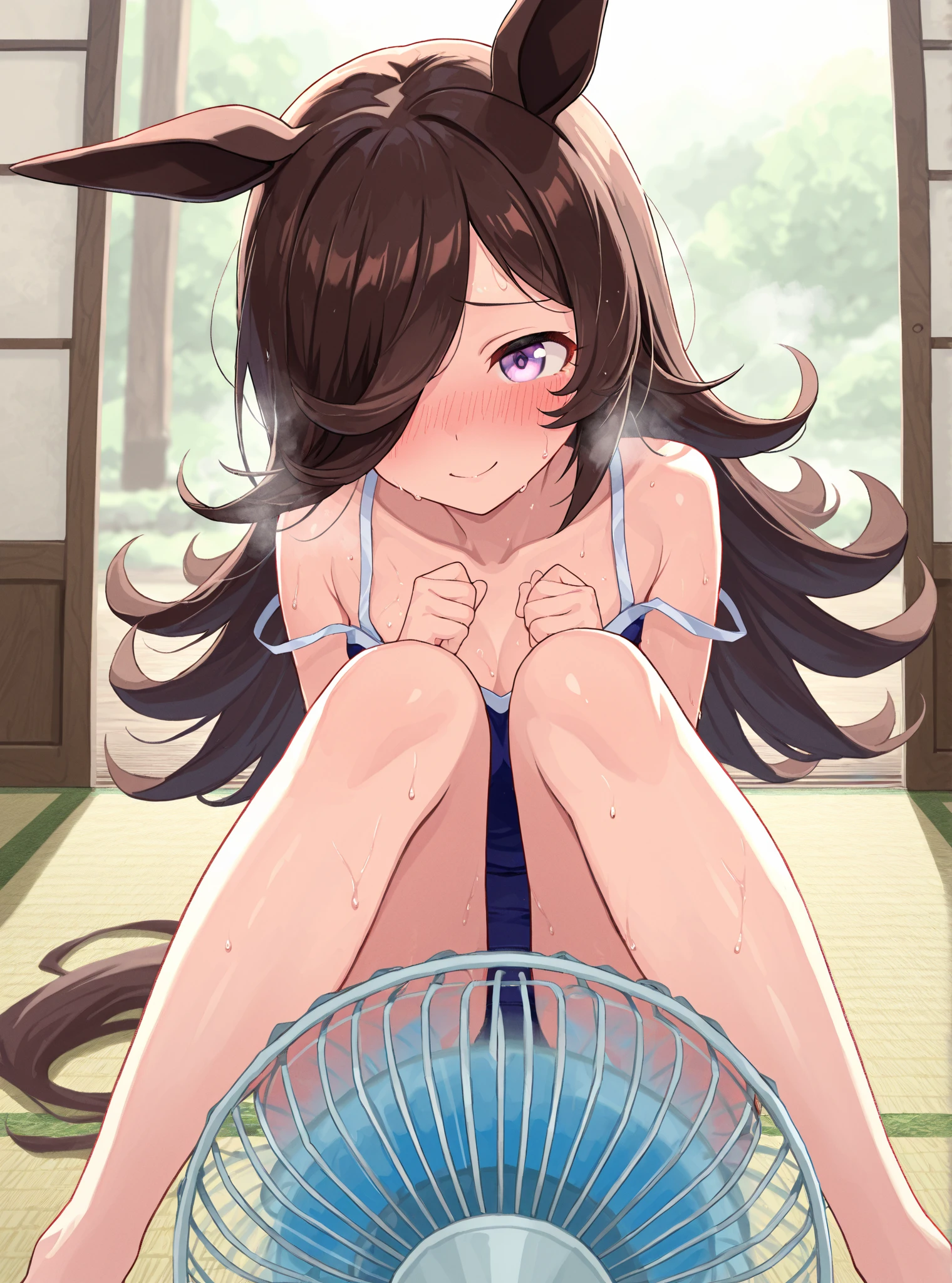 (8 year old Japanese girl naked,Lewd)Climbing rod,Panting,Heart Eyes,Sexy eyes excited ahegao'Eyes wearing silver-white mirrored lens sunglasses、I looked at the world reflected in the lenses of my sunglasses..(Side Pony,Colorful Hair),