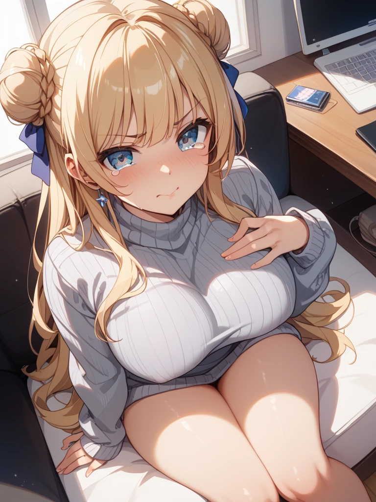 BREAK 1girl, idle, cute, kawaii, cool face, 
BREAK idol costume, miniskirt, 
BREAK (enormous gigantic huge breast:1.5, breast expantion, overflow breast, thin waist, middle hips, ), 
BREAK looking at viewer, 
BREAK (sitting on bed, m-shaped spreading legs:1.5, skirt lift:1.5, miniskirt, putting up skirt, wet panties, crossed arms, ), 
BREAK indoor, bedroom, 
BREAK (masterpiece, Best Quality, ultra detailed, High resolution, Unity 8k wallpaper), (Illustration:0.8), 
BREAK (Beautiful detailed eyes:1.6), extra detailed face, Perfect Lighting, extremely details CG, (Perfect hands, Perfect Anatomy),