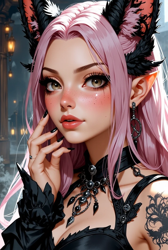 (32K:1.5, Dark fantasy:1.5, Highest quality, masterpiece, Ultra-high resolution), Perfect dynamic composition:1.5, chaos, darkness, Dark Demon World:1.5, (Detailed tattoos on the whole body:1.5, wearing exquisite jewelry:1.5), Very detailedな肌と顔の質感:1.3, Very accurate, Very detailed, (Cute and sexy succubus demon with big wings:1.3, Incredibly slim body:1.3, beautifully、beautiful:1.3), Prisoner, slave, Horn, Fair skin, Sensual posture, (How to dress properly in badly torn clothing:1.3), Mid-chest, Don't show areola, (Big eyes that exude beautiful eroticism:0.4, Her facial expression when she felt intense caressing:1.0, Open your mouth a little, lipstick, Feel the beautiful eroticism:0.9, Too sexy and cute:0.9, charm的な:0.9), ((torture:1.5, Lots of chains:1.6, Countless chains tangled in clothes:1.6, Chain your right arm:1.5, Chain the left arm:1.5, The right leg is bound with a shackle and chain:1.5, The left leg is bound with a shackle and chain:1.5)), (((An immeasurable amount of fluid flows through the body.:1.5))), Super long blonde curly hair, Earrings, necklace, bracelet, romantic, mysterious, elegant, Object of admiration, original, dramatic, artistic, Innovative, charm, Heartful, Fancy, sense of openness, sense of cleanliness, special, exciting, Extreme, Tilt, sense of loss, sorrow, sorrowの表現, (((大人のcharm, 女性的なcharm)))