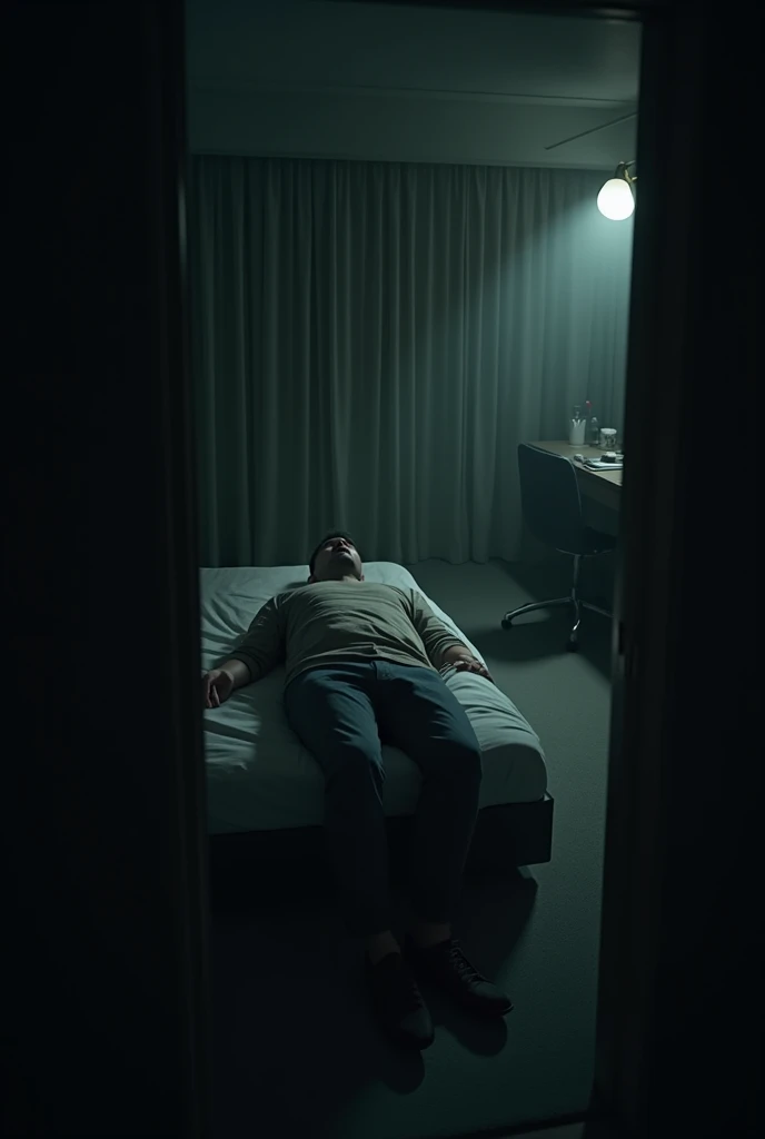 Man on bed heart weird noises