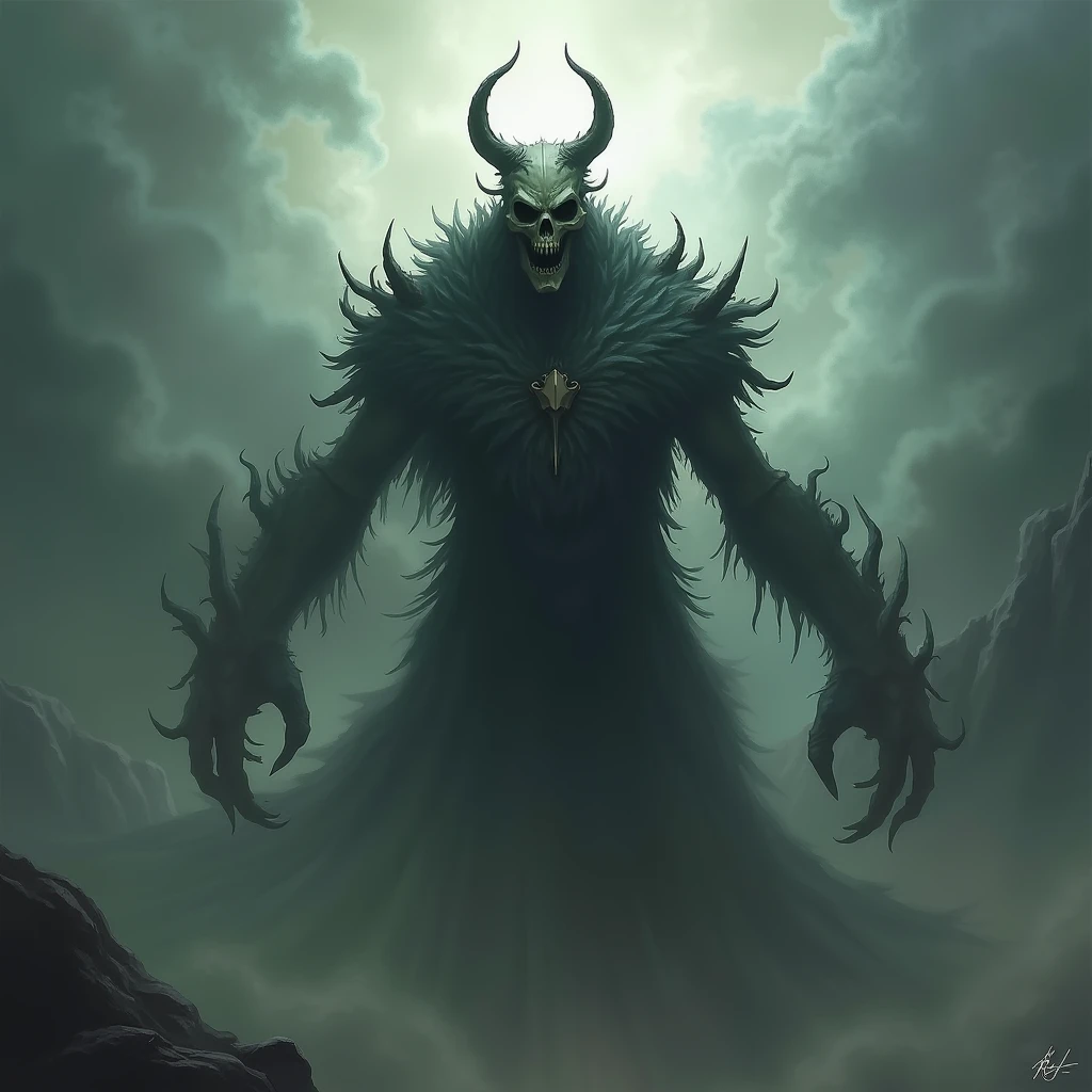 Supreme God of Death, Dark and evil skull  