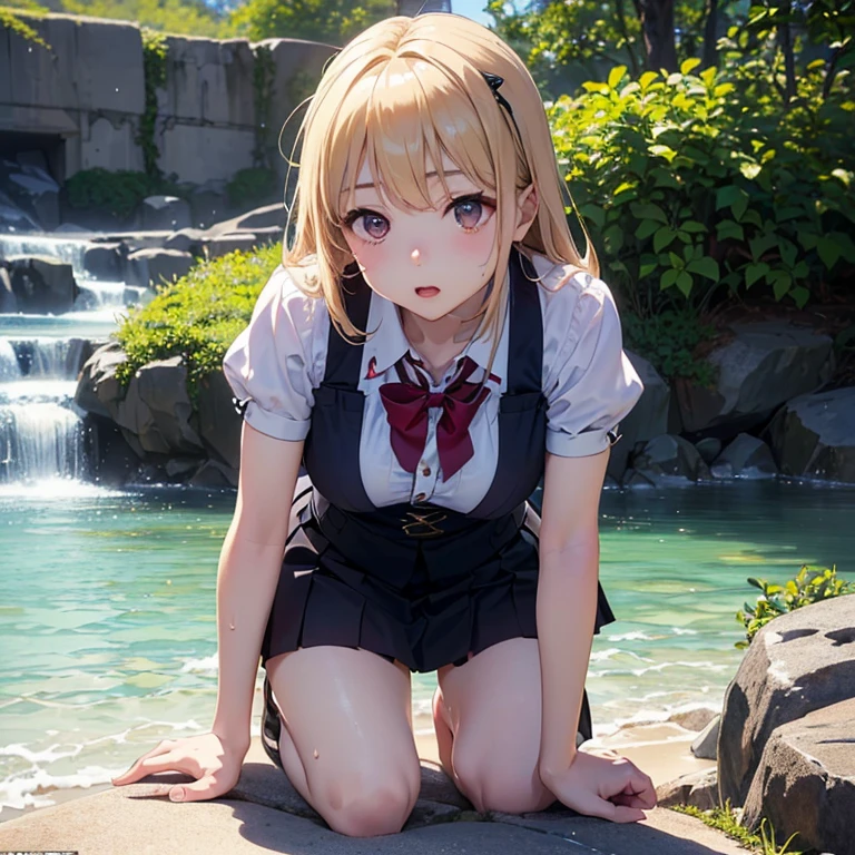 (BESTquality:1.2),(Super Resolution),(1 person),(16K),(Full body:1.2),()(Cute Women),(Spread your legs wide apart and fall to the ground:1.2),(Angle from below:1.3),(Pink Panties:1.2),((Skirt lift:1.3)),(High twin tail hair:1.3),(ドジっ子でCute Women),(Maid),(Night Park),(Slip and fall, falling spectacularly backwards:1.2),(Fall to the ground:1.2),(Embarrassed expression),(Sleeping on the ground:1.2),(Frilled Skirt:1.2),(Front body:1.2),(Public Streaming LIVE:1.3),(Night Park),(Sleeping drunk:1.2),(　Blonde hair　),(｛　　Golden Darkness:1.5　｝),(Thin legs:1.2),(very cute:1.3),(Tattoo on the inside of the thigh:1.3),(Keep your hands behind your head:1.3),(Belly button exposed:1.2)
