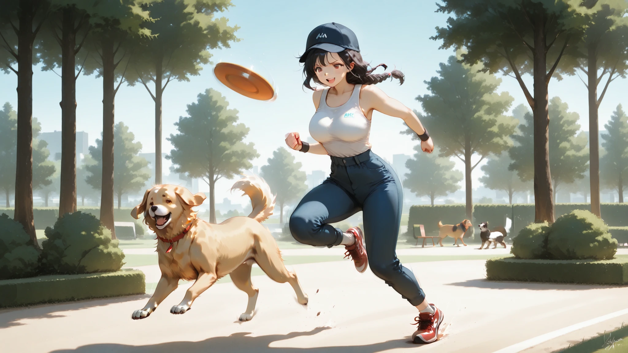 Perro negro violando a chica sexi