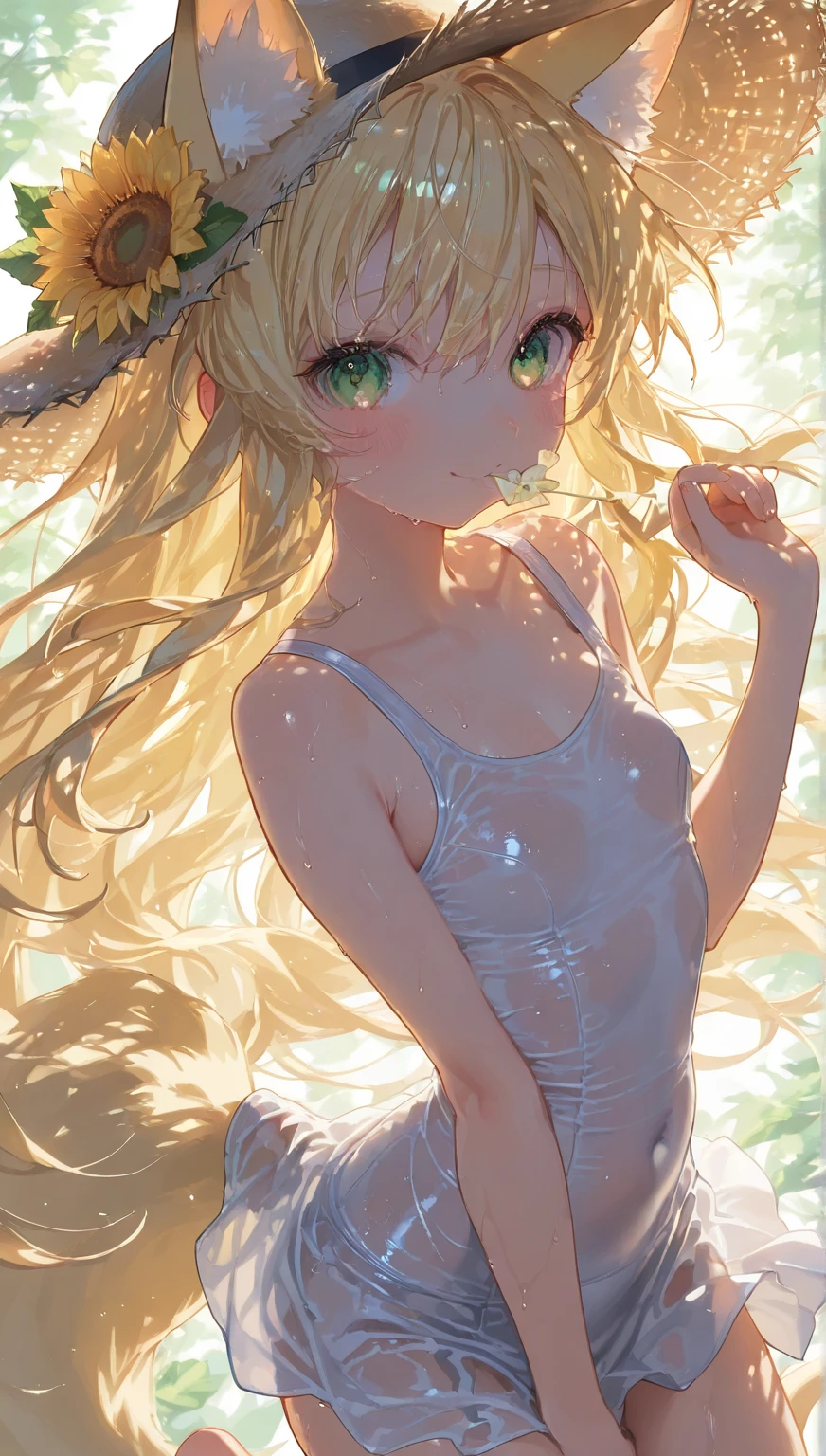 best quality, Girls pee on breasts, cat ears, Long hair, extralange Koteletten, girl pee, piss, pee, pee self, lineares pee, looking down, (Blush:1.5), Full body shot, from bottom, squirt, breasts, rock
