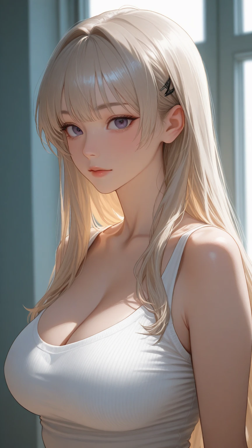 NSFW:1.3,tmasterpiece, Best quality, high high quality, k hd, High quality texture, Highqualityshadow, high detal, Beautifully meticulous, meticuloso, extremely detremely detailed CG, Detailed texture, Realistic Facial Expression, actual, Colorful, Exquisite, 电影灯光, Side seams, lens flare glow, ray traycing, Focus sharp, (1 busty girl, __focal__:1.3), (Complicated details, cosmetics, pure love face_v1:0.5), (Exquisite, Beautiful and delicate face, exquisite and beautiful eyes, Have a perfectly proportioned face, highdetailskin, delicate skin, The optimal ratio of four fingers and one thumb, Place arms under breasts, Medium large breasts, Wide hips, smooth midriff, skiny and thin, __Fashionab__, __the hair__:1.3), __Stelle__,without hands,No more hands,No missing fingers