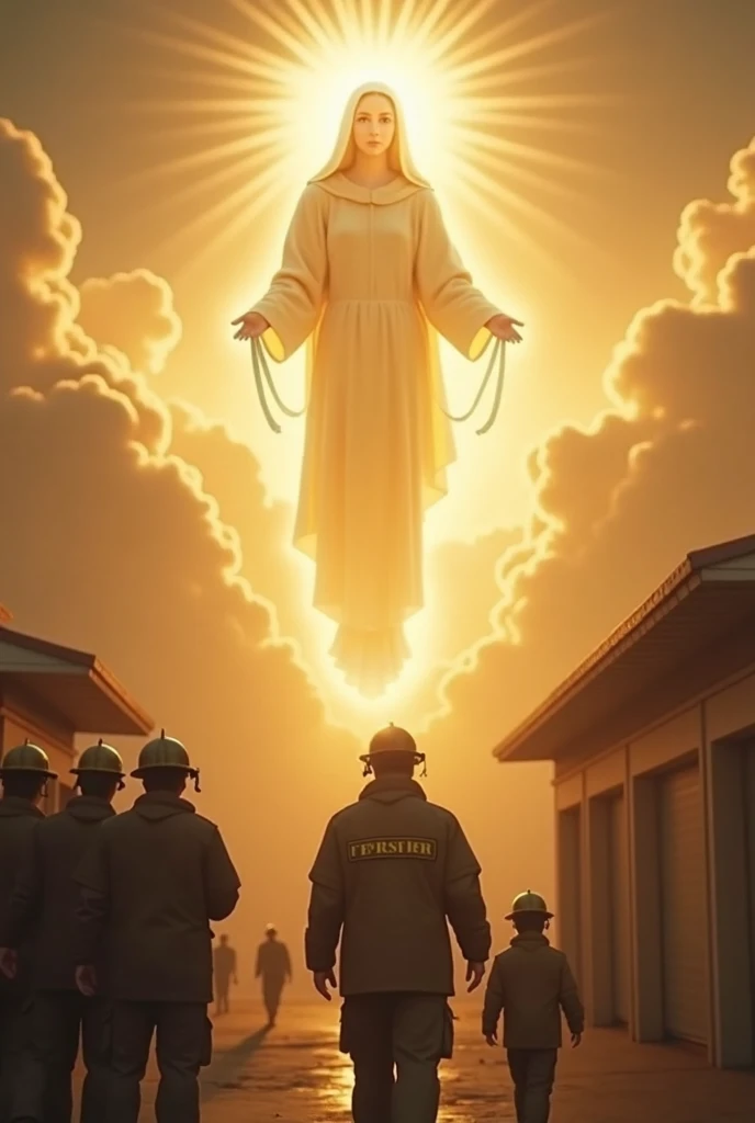 A very beautiful Virgin Mary descended into the trenches of the First World War