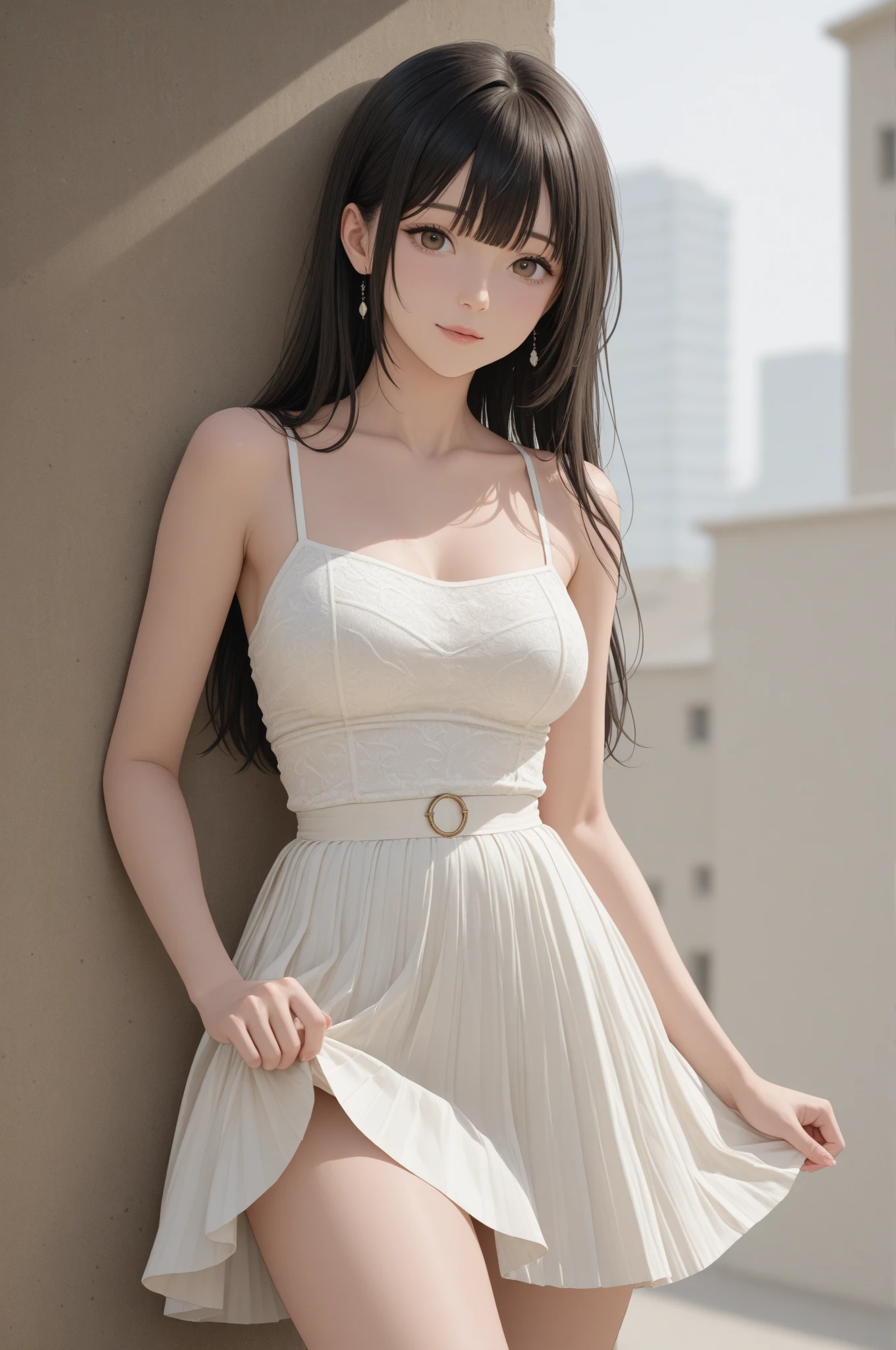 (random cute clothes),(random pose),(Thin type),(large breasts),(random hairstyle),(Highest image quality,(8K),Ultra-realistic,Best Quality,High quality,High Definition,high quality texture,high detailing,Beautiful detailed,fine detailed,extremely details CG,Detailed texture,realistic representation of face,masterpiece,presence)