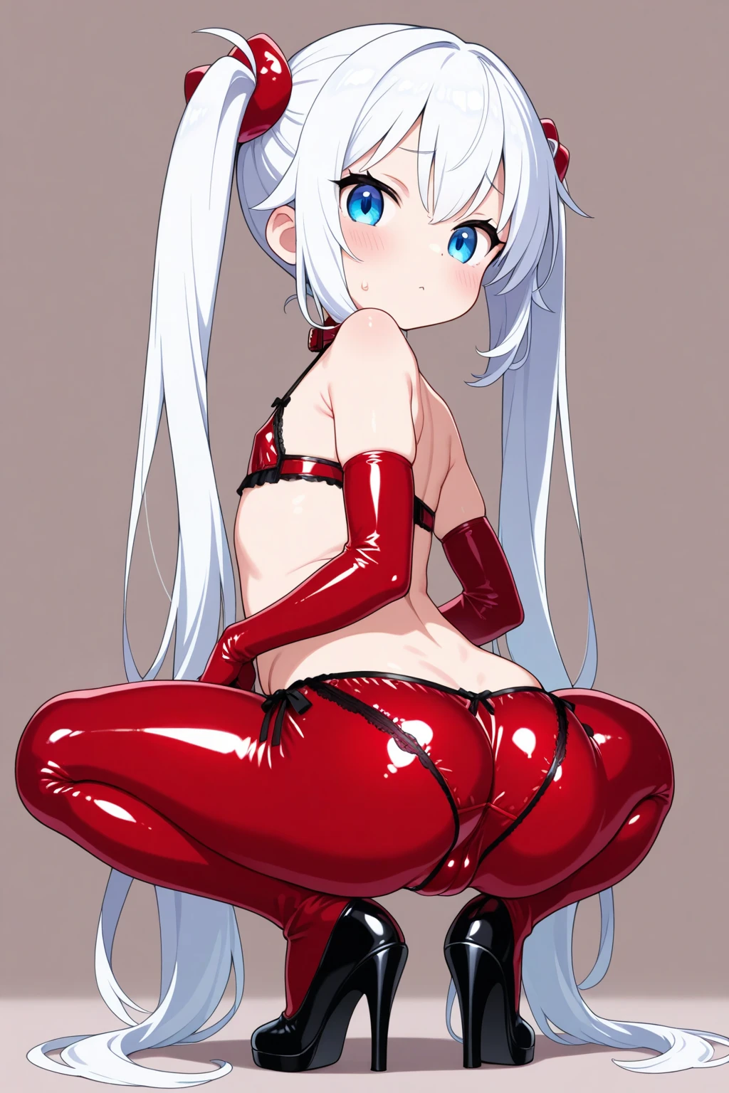 Very cute . Cute female ??? whore. . . . Baby. . Sexy baby. Tied up . . . . .. . . . Cumming a lot . . Xum. Wearing tight Red latex bodycon dress. . . Tied up. Long hair. Thick animal collar. Vibrator. . ballgag