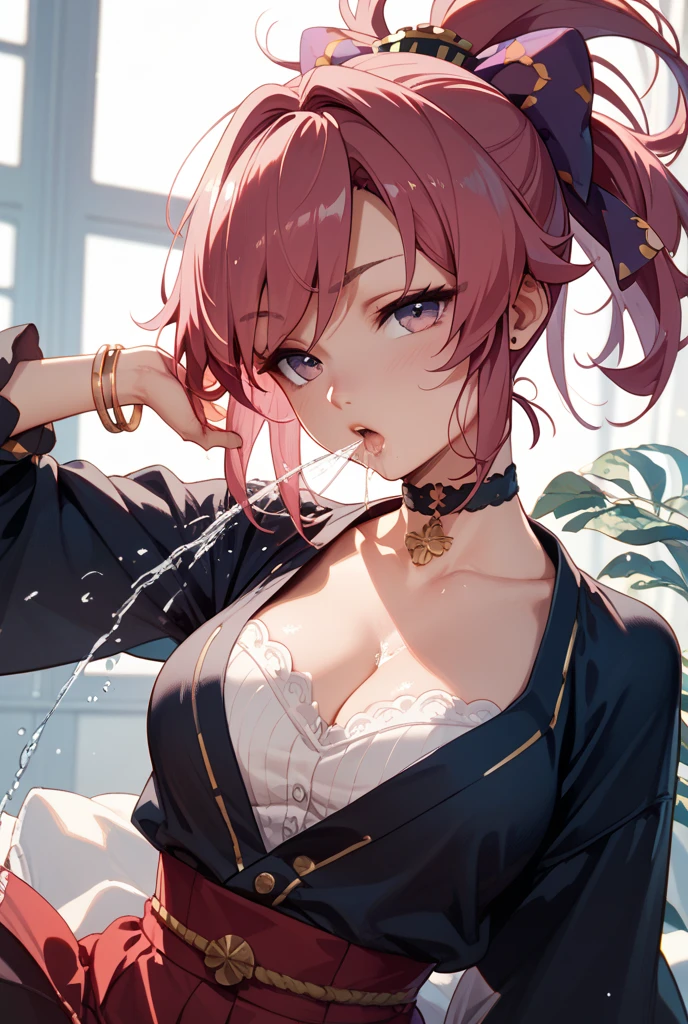 (high quality 8K anime), Sweaty and sweaty, Powder blue vapor, Delicate skin, hermaphrodite, twink male body, manly short hair, creepy smiling, (Photorealism), masterpiece, best quality, portrait, Perfect underarmpit, fishnet clothing, (Japanese KPOP idol:1.2), (realistic beautiful Asian), close up and soft up to everything, (plump MILF body), spot light, super pale skin, dark make up, sharp focus, detailed anatomy, ultra-wonderful face detail, (his deep drippy blue colored melting slime body under the coat), 39 years old, a hot wet erotic blue colored slime super idol, with a ultra-cute face of a Japanese-Korean emo young idol, (ultra-detailed eyes), (ultra-detailed skin), (super melting pink manly hair style), laying in a bath pool full of blue slime, (drippy melting body), (hyper huge erotic breasts), super wide wet juicy sexy red lips, soft light, perfect yaoi face, photorealistic, correct fingers, the light is very bright, hypermaximalist style: realistic, photorealism, photography