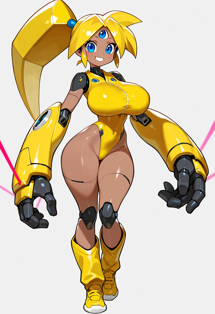 8K, 1girl, spaceship, bodysuit, cleavage, night, galaxy, space, huge breasts, ((arms behind the head)), watch the viewer, , solo focus, (masterpiece: 1.4), (best quality: 1.4), (shiny skin), steamed body, (((M-shaped open legs)), (high leg)), (bare feet)))), (yellow knee-length enamel pin heel boots))), (squatting on the ground)), ( (((crotch wide open left and right))), (((face the front of the body to the viewer)))), ((crotch wide open left and right for the viewer))),