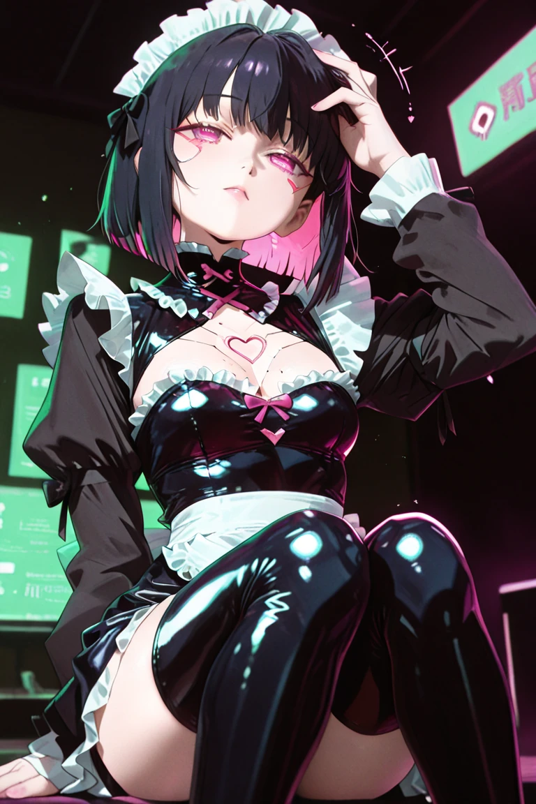 1girl, ubel, <lora:ubel_ponyxl_v1:0.9>, green hair, side ponytail, purple eyes, half-closed eyes, small breasts, BREAK
black choker, armlet, arm strap, black dress, torn dress, torn clothes, thigh strap, black belt, belt, BREAK
irrumatio, oral, blowjob, surprise deepthroat, deepthroat, penis, tears, surprised, big eyes, BREAK
kneeling, full body, BREAK
cum overflow, cum, cum on body, cum on face, facial, cum in pussy, cum on hair, bukkake, cum on clothes, BREAK
backlighting, score_9, score_8_up, score_7_up, score_6_up, anime, uncensored, (mignon:0.5), <lora:fiz-rot_pony_v3:0.4>, fizrotart, realistic, glowing eyes, 
(fumihiko \(fu mihi ko\):0.7),
(high quality, detailed, beautiful), shiny, detailed beautiful eyes, outstanding, countershading, detailed soft lighting, <lora:nyamota_artist_sdxl:0.8>