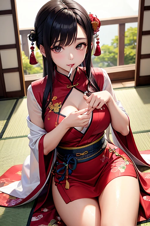 She is a reindeer beastkin。beautiful countenance、
