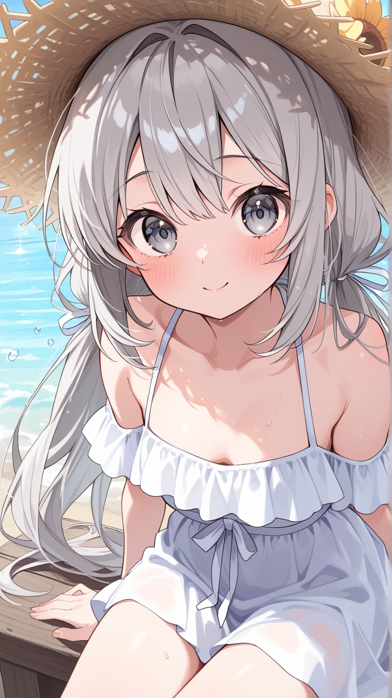 (best quality, masterpiece:1.2), ultra detailed, extremely detailed eyes and face, natural skin texture, detailed skin, natural lighting,
chibi, 1 girl, 12-years-old, (cute),
silver hair, middle hair, straight hair, shiny hair,
blue eyes,
flat chest,
yukata, half undressed,
BREAK (orgasm face, aroused, blush:1.2),
BREAK (upper body:1.2), arms behind head, nsfw,