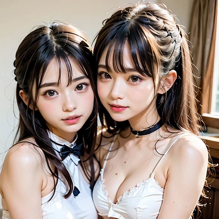 (Masterpiece:1.3), (8k, photorealistic, Raw photography, Superior image quality: 1.5), Girls from Japan、(Random Hairstyles:1.2)、Mom's Scots:1.2、Super Detail Face、eye for detail、double eyelid、Gather your chest、sharp focus:1.2、Pretty Woman:1.4、brown light hair、highest qualityr、Masterpiece、超A high resolution、(photorealistic:1.4)、Highly detailed and professional lighting smile、Loose and light knitwear、shoulder out、slender、severe facial expression、long-haired、Average breast position, with a sensuous look, make it sexy, sexy outfit, daring
