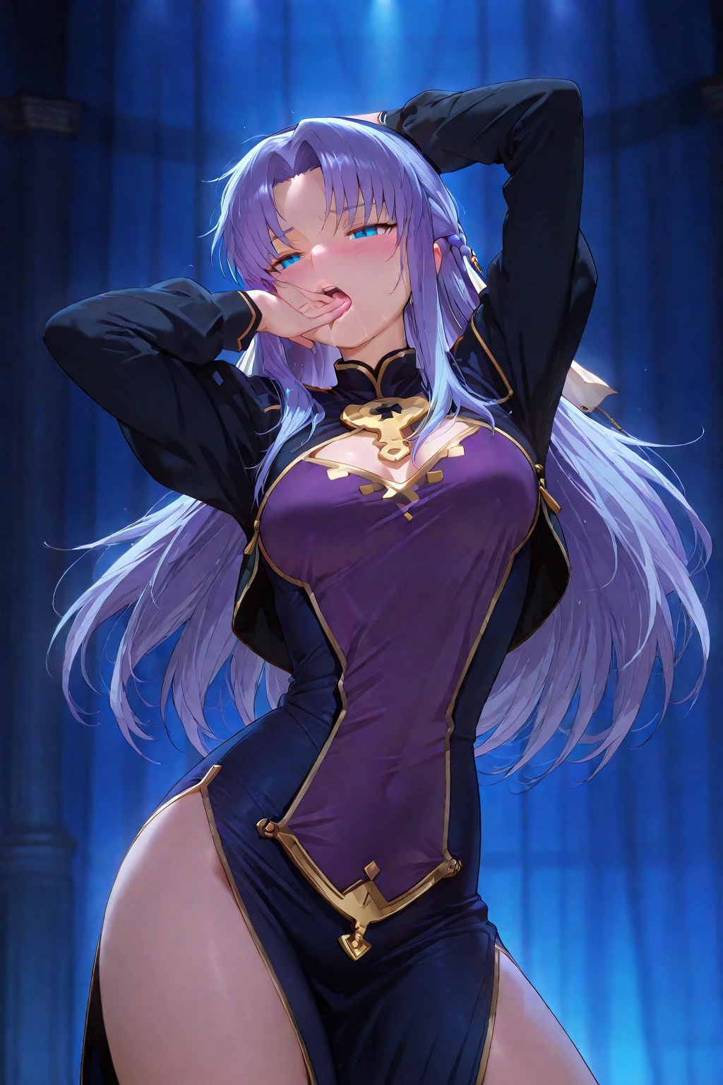sex, hentai, orgasm, medium breast, sweat, pair, whore, Prostitute, erotic lingerie, 1 girl, light purple eyes, glasses, a high resolution, 8k masterpiece, Fantasies, witch hat, nipples, open mouth