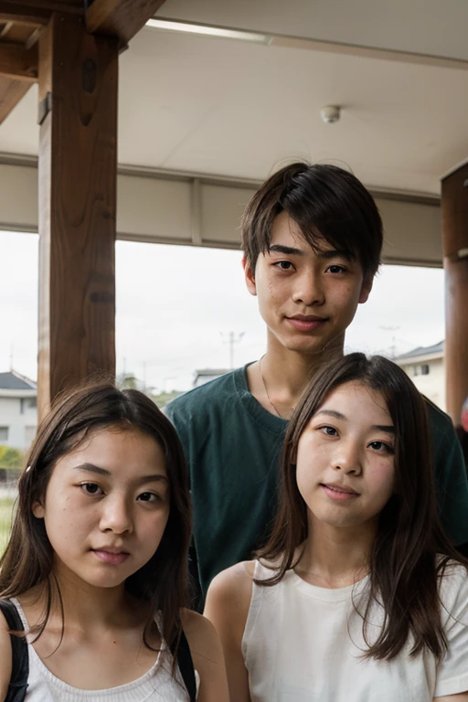 father　20 year old daughter　Daughter&#39;s brother　The three of them are a very close family　fatherと娘と弟の家族3人一緒に風呂へ入る　My daughter is cute and looks young like a 15-year-old Japanese idol.　fatherと娘とDaughter&#39;s brotherは3人で一緒に仲良くお風呂に入ります　I can see my daughter&#39;s nipples　My daughter&#39;s chest size is very small　Accurately depict the arms and body　Realistic depiction　Ultra high definition　Raw photo　Genuine