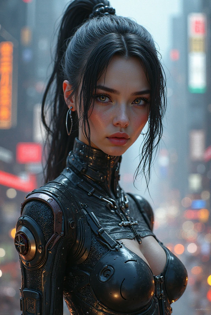 best qualityer ,work of art, illustration, extremely delicate and beautiful, extremely detaild ,CG ,unity ,8 k wallpaper, incredible, fine-details, work of art,best qualityer,offcial art,extremely detaild CG unity 8 k wallpaper,absurderes, incredibly absurderes, ultra detali, high resolution, extremely detaild,beautiful detailed girl,light on the face, 1 girl, Mecha, armors, Mechanical_cos, Bblack hair,  space ship, citys, cyber punk, star_sky,  