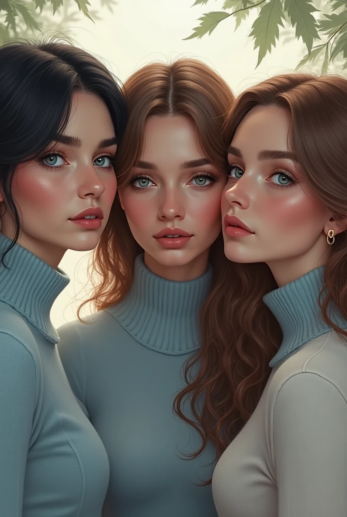 (nsfw),(((masterpiece illustration, upper body, close-up portrait))):2.5,(((Aerial Shot))):1.5,lineart,fine-details,Flat-colors,depth,warm colors,
multiple girls,5girls,harem,beautiful mature busty thicc stepmom,looking into the camera,normal breasts,real pale skin,porcelain skin,real long wet hair,(((touching breasts, wearing pullover,heavy eyeliner, smudged makeup))):2.5,
(shock512, Crouching down, ready to spring into action., at your bed looking at your dick, pov, plain color background,rim lighting):2
 ,<lora:realistic:0.4>,,,<lora:sharpen-soften:-0.75>,,,<lora:sam_yang_offset_right_filesize:0.15>,,,<lora:MultipleGirlsGroup:0.25>,,,
