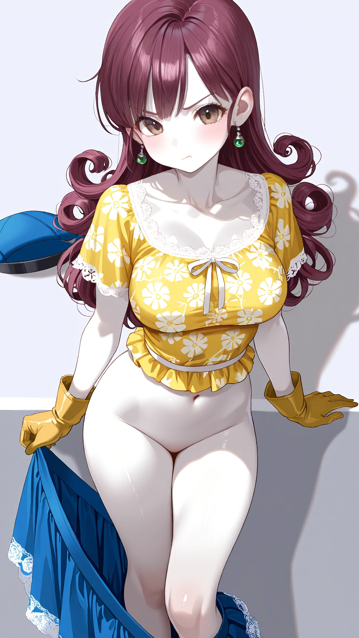 ((Masterpiece)), perfect anatomy, perfect shading, field of depth, (best quality), extremely delicate and beautiful, perfect lighting, detailed face, ultra cute face, cute, (cowboy shot 1.2), full body, (((1girl))), ((solo)), looking at viewer,

Nami, orange hair, blue eyes, ((blush)), (red cheeks), shy, nervous (red long dress 1.5), extremely tight clothes, ((a bit chubby)), ((a bit chubby belly bottom)), (sexy), big deep navel, fat rolls, medium breasts, ((wide hips)), (((thick thighs))), ((curvy))

intricate background, detailed background, hand on hip