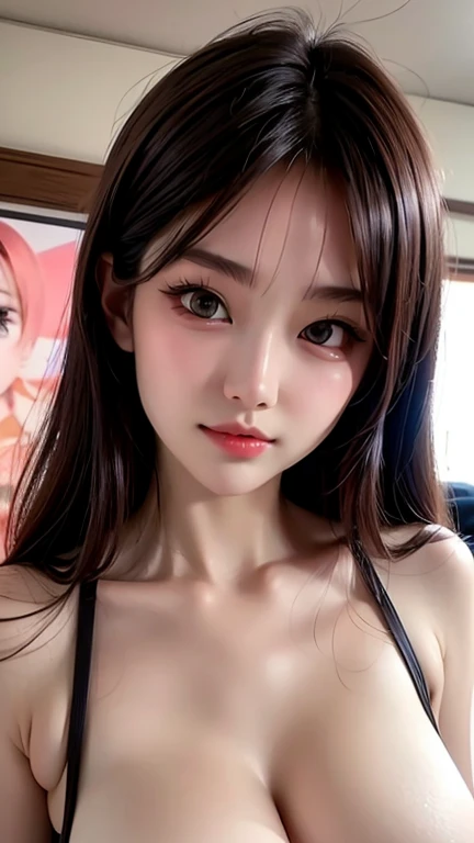 (Korean Girl, Red Bikini, Sexy Lens, Cute Asian Face, Young and Gorgeous, Moderate Contrast, Portrait Sigma F/4, Shallow Depth of Field)