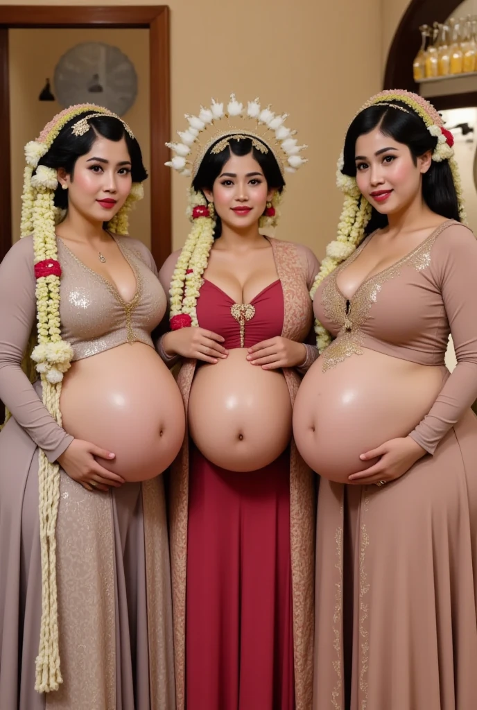 a beautiful woman, extremely detailed face and eyes, long eyelashes, cleavage, pussy, short hair, earrings, friendly expression, pregnant, detailed makeup, bangs, (best quality,4k,8k,highres,masterpiece:1.2),ultra-detailed,(realistic,photorealistic,photo-realistic:1.37),portrait,female,sensual,erotic,feminine,alluring,charming