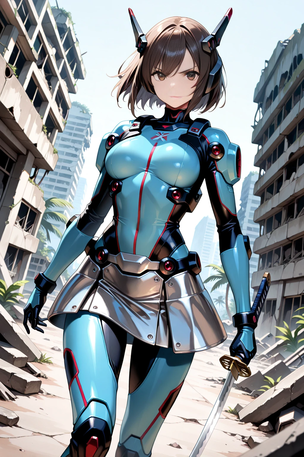Mecha, cowboy shot, (LilyPichuTI:0.9), cups,, ultra detailded, work of art, best qualityer, aesthetics, detailded,