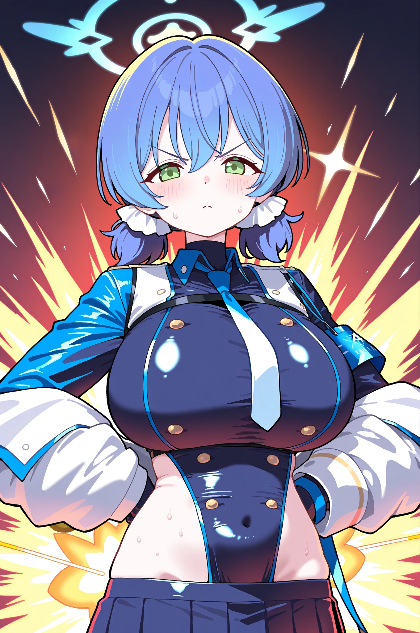 Sakuya Izayoi　Big Tits　Embarrassed　Blushing