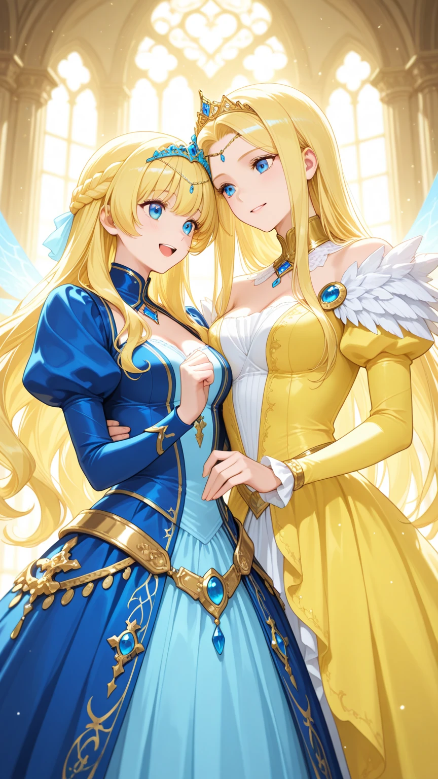 Wearing a blue dress、Blonde woman wearing veil and headscarf, beautiful fantasy girl, detailed fantasy art, beautiful fantasy art, blonde princess, artgerm on artstation pixiv, beautiful girl, ((beautiful fantasy queen)), 2. 5d cgi anime fantasy artwork, fantasy art style, Detailed digital animation art, fantasy style art