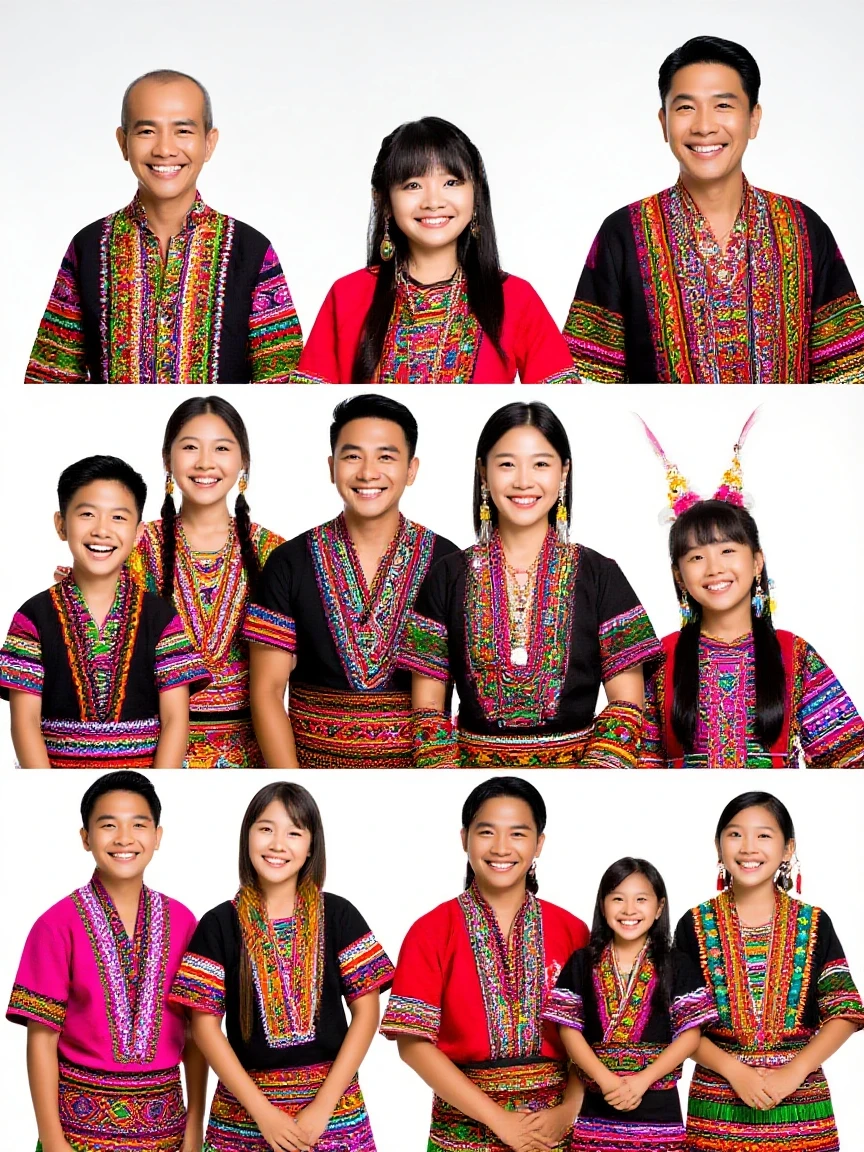 five Bolivian people of different Bolivian ethnicities (Afro-Bolivian, Quechua, Aymara, Guarani and peasant child) holding a blank sign together