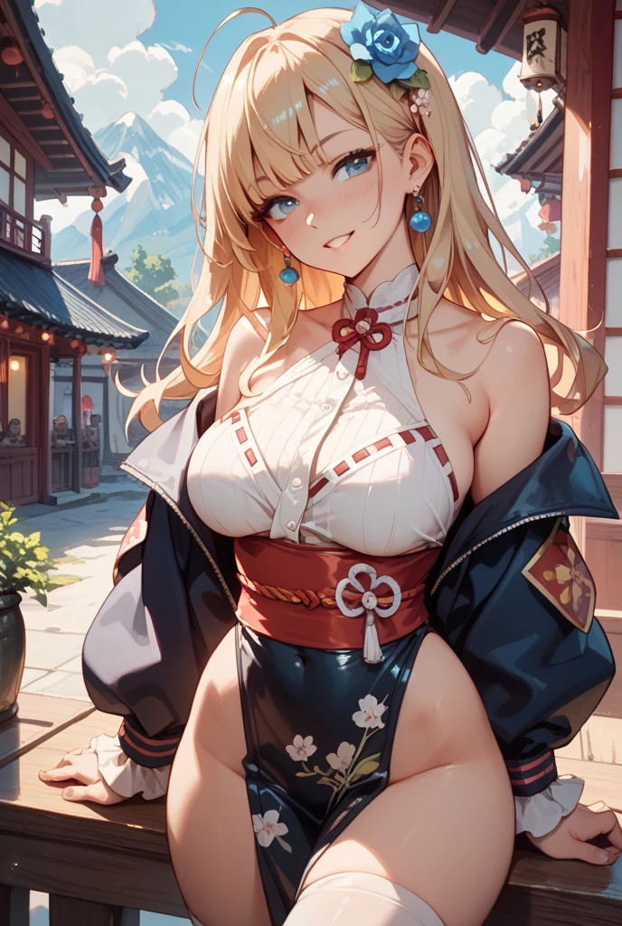 (masterpiece、Highest quality、Highest quality、Official Art、Beautiful and beautiful:1.2)、(One person:1.3)Hatsune Miku、Twin tails,Beautiful breasts, Katsushika Hokusai,Maetel, Long Hair, Blonde,Fur trim, Black Hat, Fur hat, dress,(Cowboy Shot:1.1), Yellow Eyes, (luggage:1.1), vapor (station:1.1),stationのプラットホーム, night, Milky Way,999 Highest quality, Very detailed, masterpiece, Absurd,8k, (Detailed eyes, Deep Eyes),photoRealistic, Realistic,Detailed skin texture, Detailed pupil,High resolution,
1 Female,(Happy:1.1),smile, (Angular face:1.2),Shining Face,Large Breasts, (Tight waist:1.1), Lip Makeup,Long eyelashes