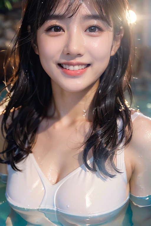 ((Best Masterpiece)), ((High Quality)), ((Real)), ((8k)) ((2 beatiful girls)) bikini, beautiful sea, sunset, Japan persons, 30 years old, 2 beauty, slender, sony slr photography, looking at camera, cute, swimwear, nature, real, posing, super high quality, photography, good friend, big beauty, small beauty, parasol, string bun, String bra, alone with two, palm trees, moles under eyes, moles around the mouth ((large breasts)) ,cowboy shot,((smile)) ((half updo)) ((wet:1.4)) ((bronze hair)) ((ass))