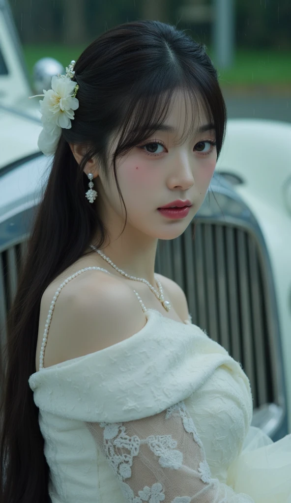 (8k, RAW photo, best quality, masterpiece:1.2), (realistic, photo-realistic:1.37),professional lighting, photon mapping, radiosity, physically-based rendering,beautiful studio soft light,CG,wallpaper,extremely detailed,(ore details:1.3),
<lora:hanfu_v30Ming:0.55>,mix4,<lora:cuteGirlMix4_v10:0.3>,<lora:FilmG2:0.7>,FILMG,<lora:koreandolllikenessV20_v20:0.25>,
1girl,perfect face, perfect eyes,young,long eyelashes,puckered lips,(long hair:1.3),puckered lips,fullbody,long hair,bare shoulders,big eyes,lying,tilting head,Hair accessories,random posture,upper body
hanfu, ming style,Spider Lily, peonies blossom,
flower field,cherry blossoms ,